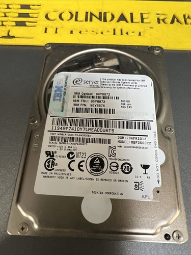 IBM 90Y8872 IBM 600GB 2.5" SFF 10K 90Y8873 90Y8876 bare hdd 6gbps 6gs - Picture 7 of 7