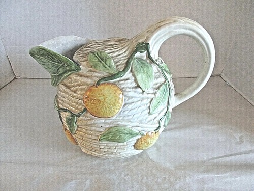 * Lemonade Pitcher Made in Italy Beautiful Ceramic Approximately a Half Gallon - Picture 2 of 5