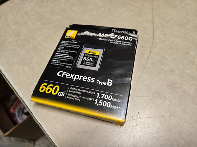 SEALED Nikon MC-CF660G 660GB CFexpress Type B PCIe 3.0 Memory Card