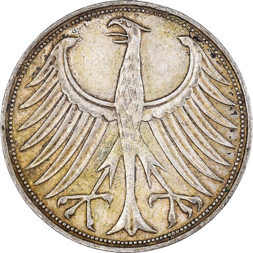 [#1062941] Münze, Bundesrepublik Deutschland, 5 Mark, 1960, Hamburg, SS, Silber,