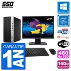 PC Tour HP EliteDesk 800 G3 Ecran 27" G4400 RAM 16Go SSD 480Go Windows 10 Wifi