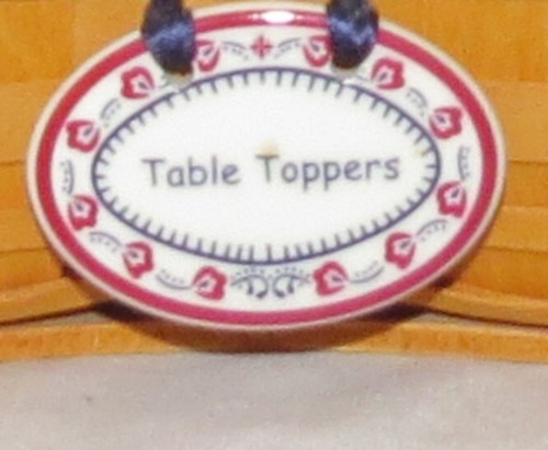 Longaberger Shaker Taker con Protector y “Toppers de Mesa” Tie-on Century 2000 - Imagen 3 de 4