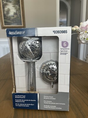 AquaSource Chrome 5-Spray Shower Head 2.5-GPM (9.5-LPM) AquaSource Chrome 5-Spray Shower Head 2.5-GPM (9.5-LPM)