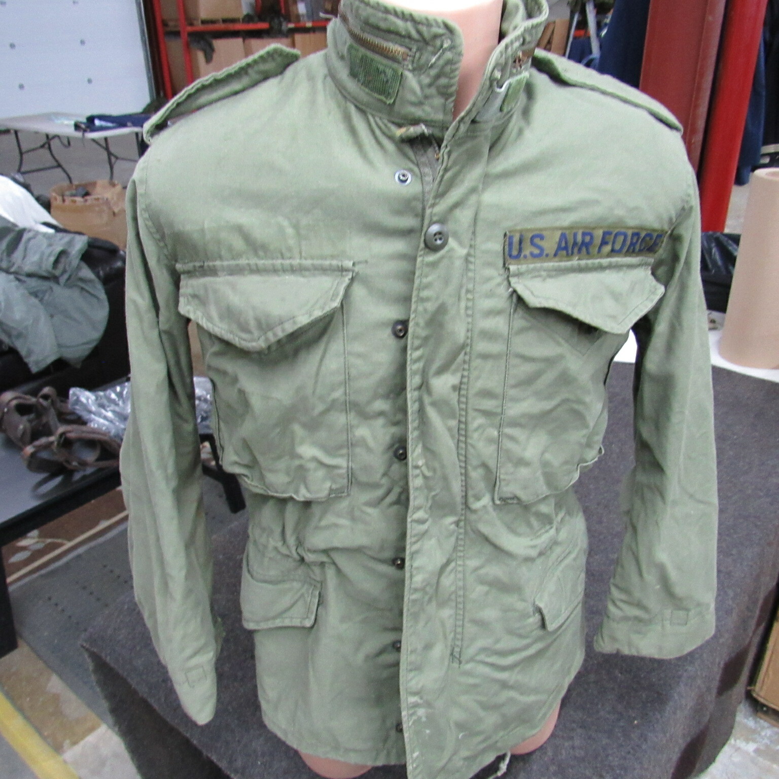 Military US Army USED OLIVE M65 field jacket X-Small Short 1980 date (XSSU)