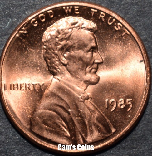 1985 P Lincoln Memorial Penny Brilliant Uncirculated BU Mint Red Cent - Picture 1 of 2