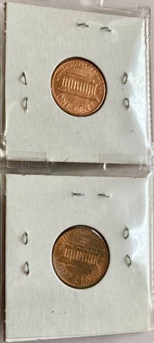Set of 8 Copper Lincoln Memorial Cents, Uncirculated & Red, Multiple Years & MMs - Picture 10 of 10