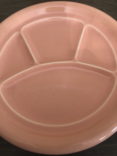 4 PAGNOSSIN IRONSTONE TREVISO Fondue geteilte Teller Mittagessen Abendessen 9" Italien KORALLE - Bild 3 von 5