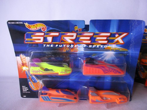 Hot Wheels Streex 1991 Lot Of 3 Carded 4 Pack, 12 Vehicles Mattel 1365 1366 MOC - Picture 2 of 7