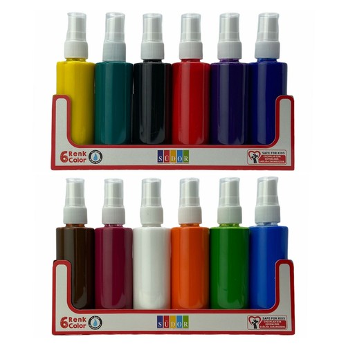 Textil-Sprühfarbe Textilfarben Stoffmalerei T-Shirt Farbe, 6-12 Stofffarben-Set - Bild 2 von 8