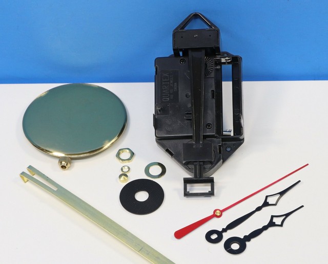 Quartex Quartz Battery Clock Movement Pendulum Short Shaft w/ Pendulum ELI TERRY eBay