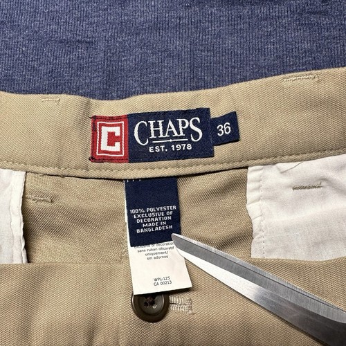 Chaps Mens Size 36 Khaki Shorts Polo Ralph Lauren - Picture 2 of 12