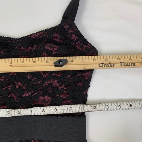 Vintage Y2k Whimsigoth Dolce & Gabbana D&G schwarz rosa Schnürung Satin Korsett Top 38 XS - Bild 14 von 14