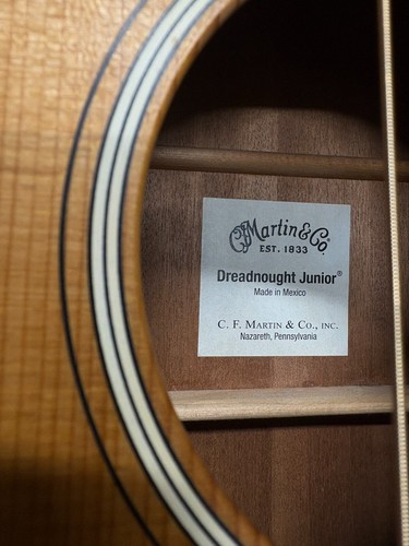 Martin DJR-10 Acoustic Guitar Sitka Top Sapele back/side Satin Finish - Picture 11 of 19