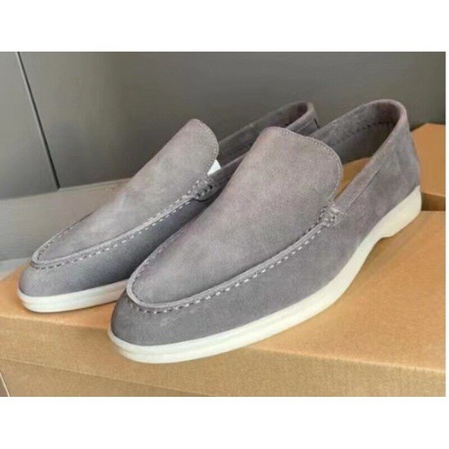 Herren Sommer Halbschuhe Leder Freizeit Flach Schuhe Fahren Slipper Schuhe Große Größe - Bild 9 von 32