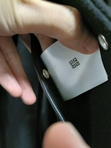 GIVENCHY Leder Wolljacke Schwarz Top Zustand - Bild 8 von 9