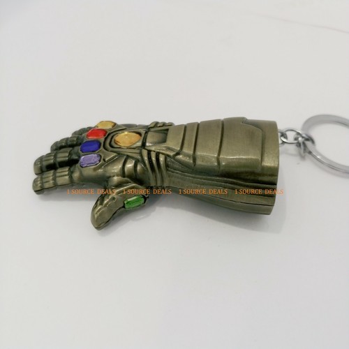 Schlüsselanhänger Marvel Avengers Infinity Handschuh Infinity Wars Bronze Metall - Bild 3 von 11