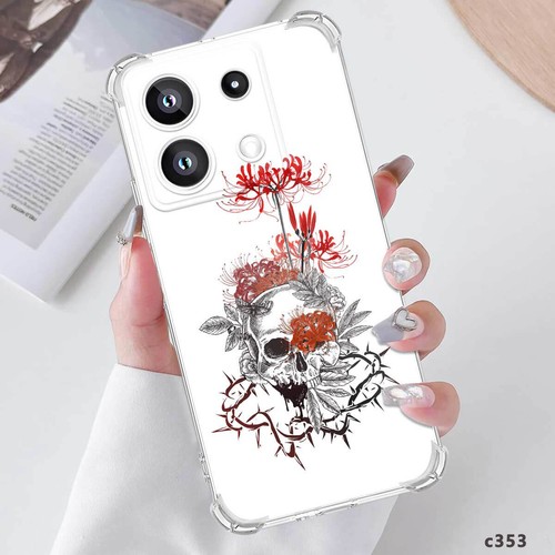Gothic Print Flexible TPU Phone Cover For Xiaomi 14T 15 Redmi Note 12 13 14 Case - Picture 22 of 57