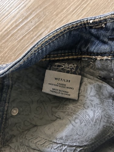Silver Jeans Damen 27x33 Lola niedriger Stiefelschnitt Flex Stretch leichter Komfort LESEN - Bild 4 von 7