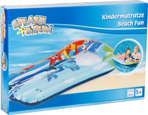 Splash & Fun Kindermatratze Beach Fun mit Sichtfenster 110 x 60 cm Splash & Fun Kindermatratze Beach Fun mit Sichtfenster 110 x 60 cm