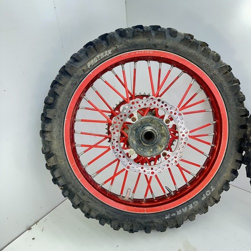 Honda CRF450R 2009 ADN completo carreras rueda trasera cubo juego delantero CRF250R - Imagen 9 de 16
