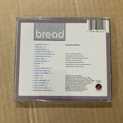 BREAD - Anthology (CD, 1990) NEW & SEALED CD - Picture 2 of 2