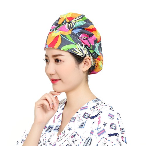 Classic Patterns Printing Scrub Cap Bouffant Hat / Cap Doctor Nurse Head Wear  - Picture 34 of 444