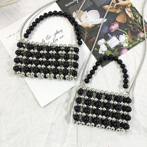 Mini Messenger Bag Retro Shoulder Bag Fashion Pearl Bag - Picture 4 of 9