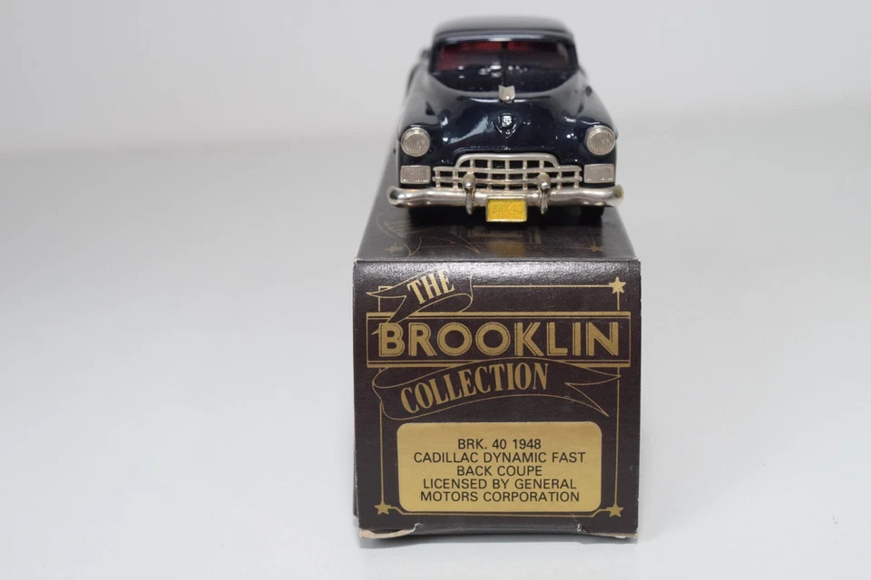 B7 1:43 BROOKLIN BRK 40 BRK40 CADILLAC DYNAMIC FAST BACK COUPE DARK BLUE MIB - Photo 4/4