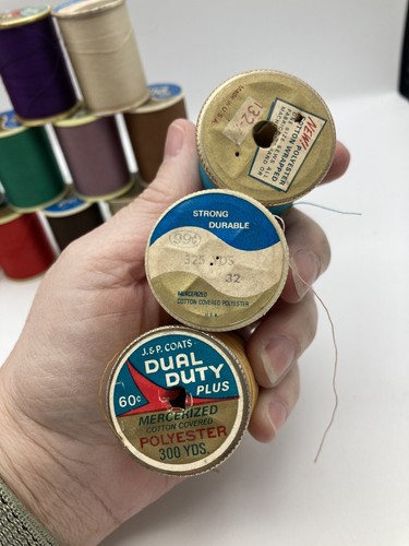 Vintage J&P Coats Dual Duty Plus Polyester Thread 20 Spools - Picture 8 of 10