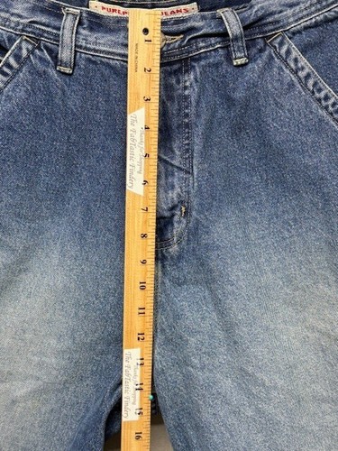 Pure Playaz Jeansshorts Herren 36 x 13,5 blau Vintage Carpenter Shorts/Jorts Baggy Y2K - Bild 12 von 22