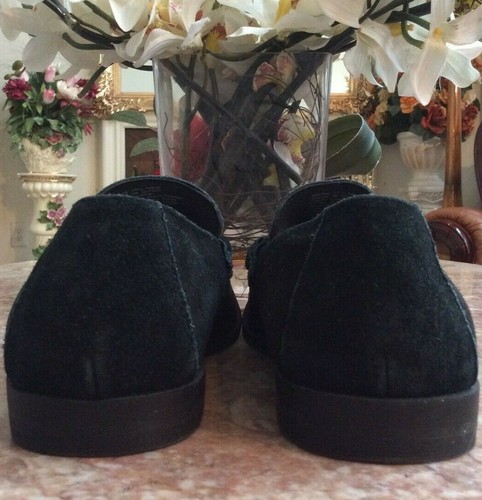 New Marc Anthony Mens Black Leather Slip On Loafers Shoes Sz 10.5M #73277, $120 - Picture 7 of 8