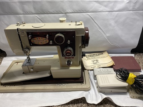 JC Penney 6925 Sewing Machine w/ cams Vintage Tested Working - Afbeelding 1 van 12