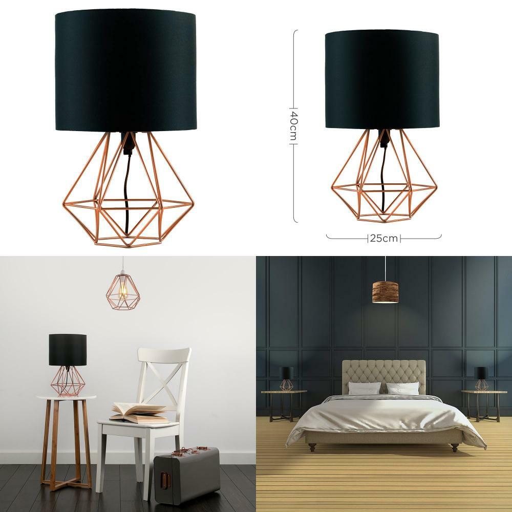 MiniSun – Schöne, kupferfarbige Tischlampe im retro Kupferfarbig & Schwarz MiniSun – Schöne, kupferfarbige Tischlampe im retro Kupferfarbig & Schwarz
