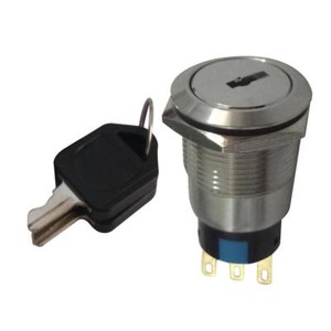 22mm 2-Position ON//OFF Lock Switch Electronic Key Switch with 2 Keys