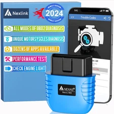 NEXAS Motorcycles Bluetooth OBD2 Scanner  Android IOS Check Engine Coade Reader