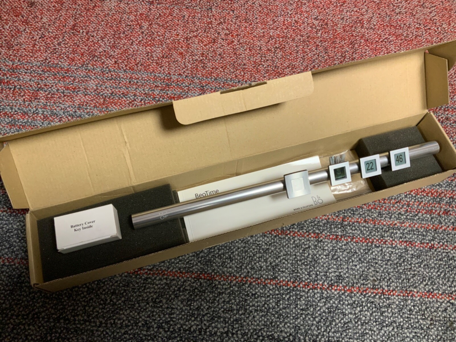 Beotime Bang and Olufsen Alarm clock remote with wall bracket / stand B