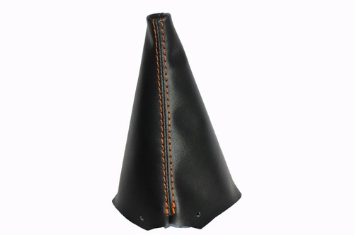 Fits 02-06 Mini Cooper Real Leather Manual Shift Boot w/Orange Stitch - Bild 3 von 5