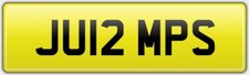 JUMP REG NUMBER PLATE JU12 MPS SKYDIVING HORSEBOX SHOWJUMP HORSE GG SHOWJUMPING