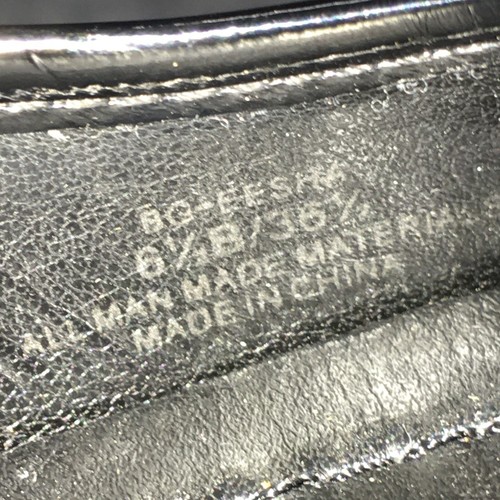 BCBGeneration Heels Womens 6.5 B Eesha Slip On Pumps Black Faux Leather Wedge - Picture 9 of 11