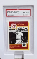 1990 Mark Mcgwire USC Trojans Smokey Bear Graded PSA Mint 8 RC 1982-84 Low Pop