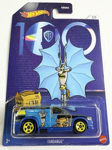 2021 Hot Wheels WB 100 2/5 Looney Tunes Batman Silver And Blue Fandango Truck