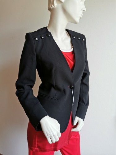 RRP €799✨ MAX MARA Stretch VIRGIN WOOL Blazer USA16 GB18 IT50 FR48 D46 - Picture 2 of 12