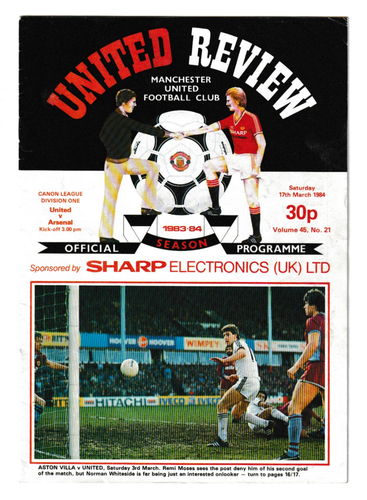 Manchester United 1983/84 Season select from menu of Home League Programmes A-L - Picture 4 of 8