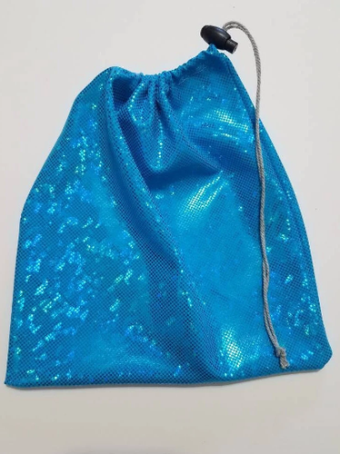 Gymnastics Grip Drawstring Team Gift Bags Metallic Reusable Pink Blue - Picture 10 of 11
