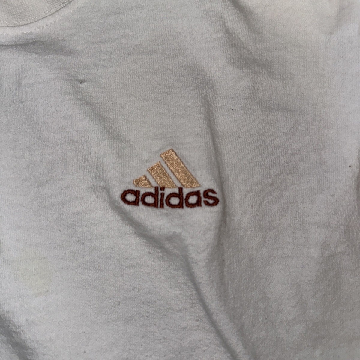 Vintage Adidas Long Sleeve Shirt White Medium 18x22 | eBay