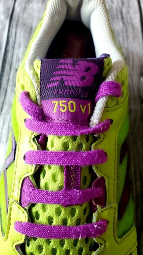 New Balance 750v1 Womens Running Shoe Neon Yellow Purple W750LP1 Size US 8 - 第 7/12 張圖片