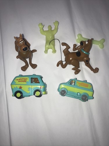 Scooby Doo Burger King Toy Lot Mystery Machine Alien Invaders 4 Figure 1996 2000 - Picture 1 of 17