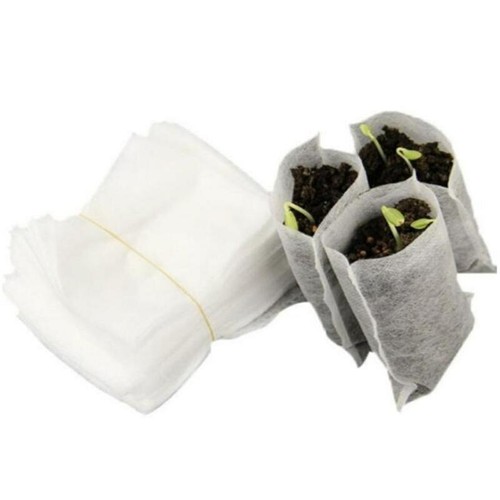 Non-Woven Cultivation Bag Biodegradable Plant Growing Pot Bag Disposable 50/100x - Picture 8 of 14