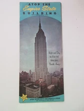 EMPIRE STATE BUILDING vintage Brochure RARE VINTAGE