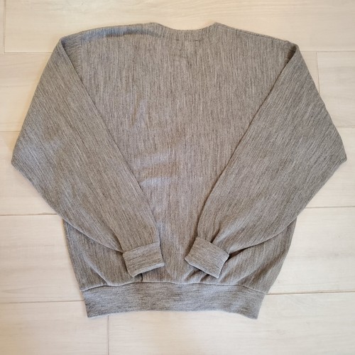 Vintage IZOD 90s Sweater Grandpa Logo Gray Cardigan Crest Men's Tall Size LT - Picture 9 of 11